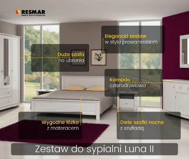 zestaw do sypialni luna ii