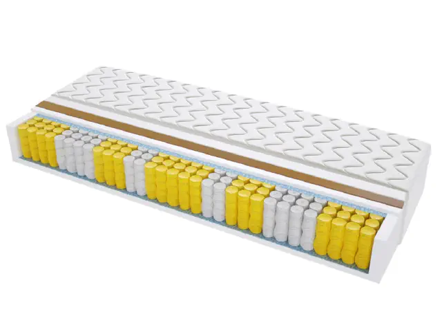 materac kieszeniowy mediolan max plus 175x175 cm średnio - twardy kokos dwustronny