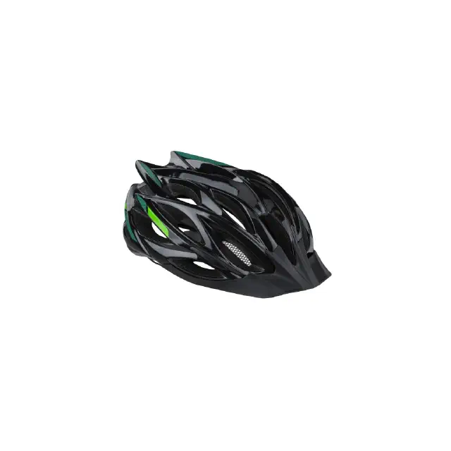 kask rowerowy kellys dynamic, kolor czarno-zielony, rozmiar s/m