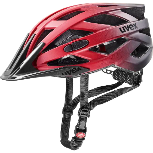kask uvex i-vo cc, kolor czerwony, rozmiar 56-60cm