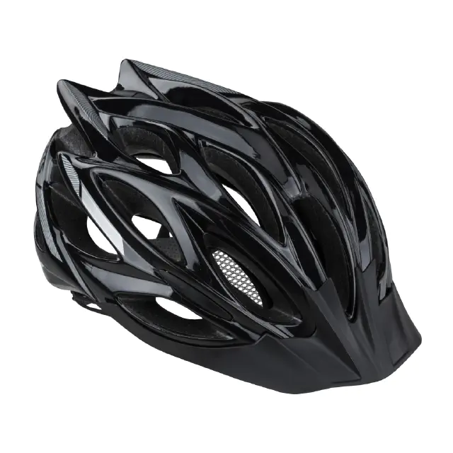 kask rowerowy kellys dynamic, kolor czarno-srebrny, rozmiar m/l
