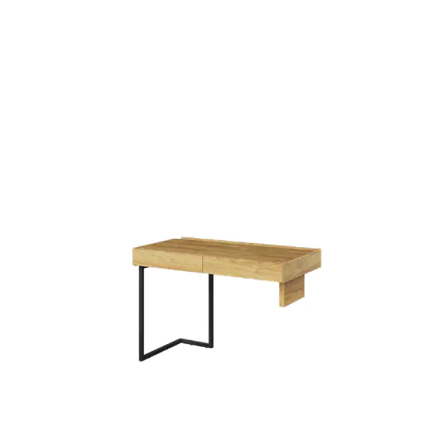 biurko młodzieżowe prawe-lewe 110 cm teen flex hikora naturalna + raw steel