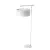 lampa podłogowa balance nikiel- biel 45-5x161-6cm