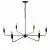 lampa sufitowa cheel m- żyran-l czarny 66x95cm