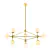 lampa sufitowa wisząca bao gold- biel 90x50cm
