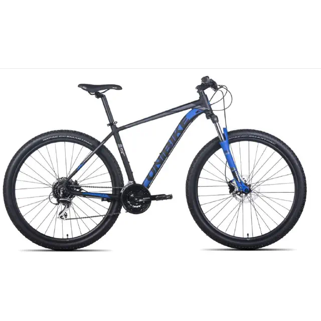 rower górski unibike mission 29 2022, kolor czarny-niebieski, rozmiar 19"