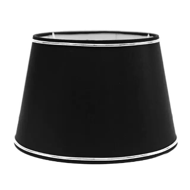 abażur chic czarny-chrom 20x15x13cm