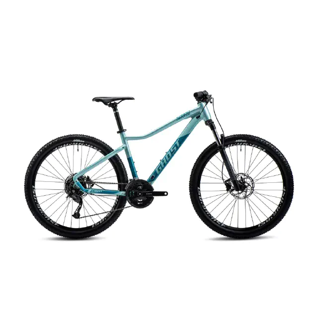 rower górski ghost lanao 27,5 universal 2022, kolor miętowo-niebieski, rozmiar xs