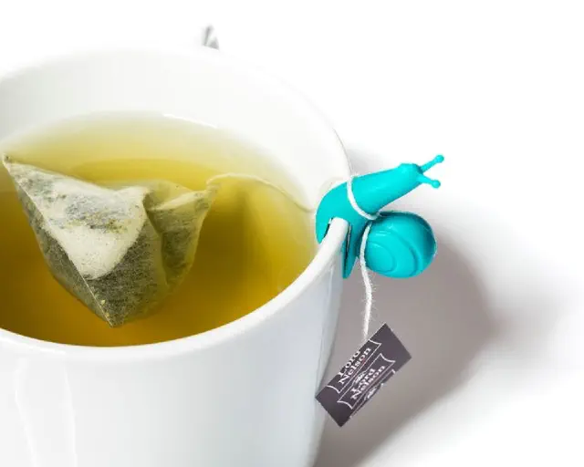 ślimaki - 6 szt- zawieszki na woreczek - herbaty