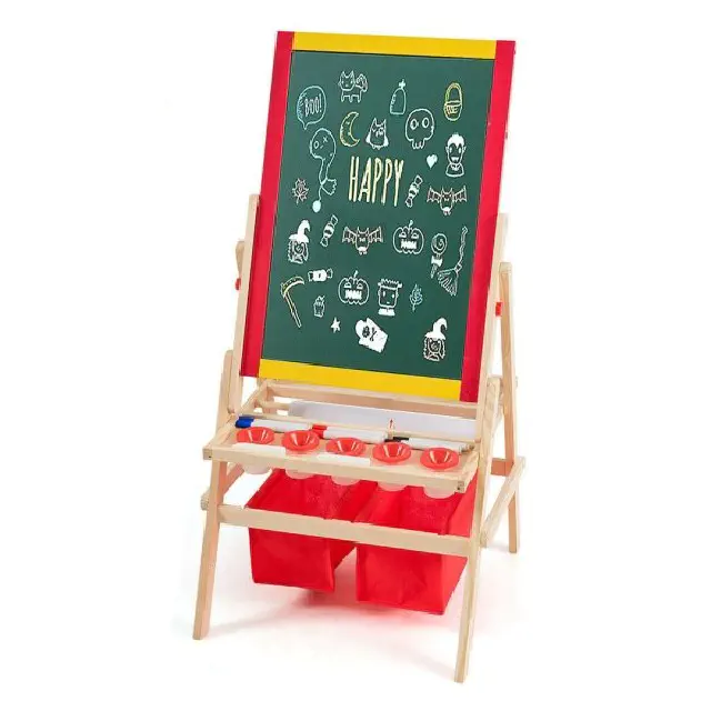 edukacyjna tablica kredowa suchościeralna 3w1