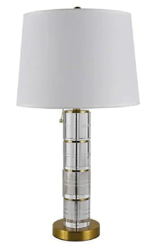 lampa stołowa corrali kryształ- złoto wys- 66cm