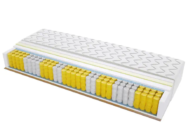materac kieszeniowy barcelona max plus 145x175 cm średnio - twardy kokos visco memory