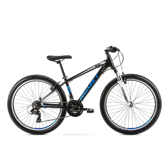 rower górski romet rambler r6.1 2022, kolor czarno-niebieski, rozmiar 19"