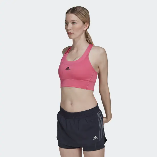 running medium-support pocket bra